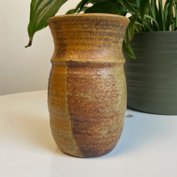 Earthware Percé Vase - Signed - Picture 1 of 7